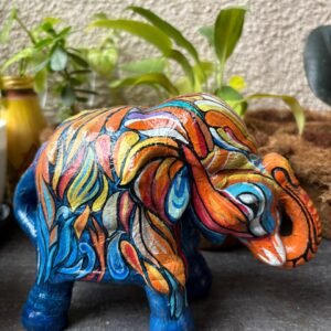 terracotta multicolour elephant